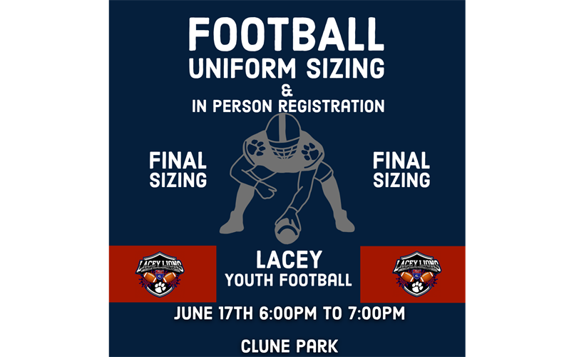 Football Sizing & In Person Registration